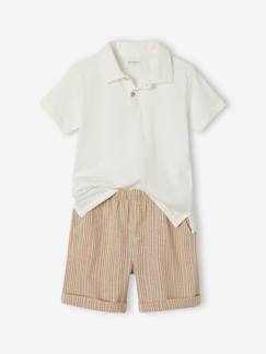 Ensemble cérémonie polo et short garçon  - vertbaudet enfant