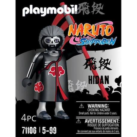 PLAYMOBIL - 71106 - Hidan - Naruto Shippuden - Personnage de manga ninja avec accessoires NOIR 3 - vertbaudet enfant 