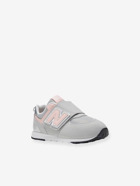 Baskets scratchées bébé NW574PK NEW BALANCE® gris souris 2 - vertbaudet enfant 