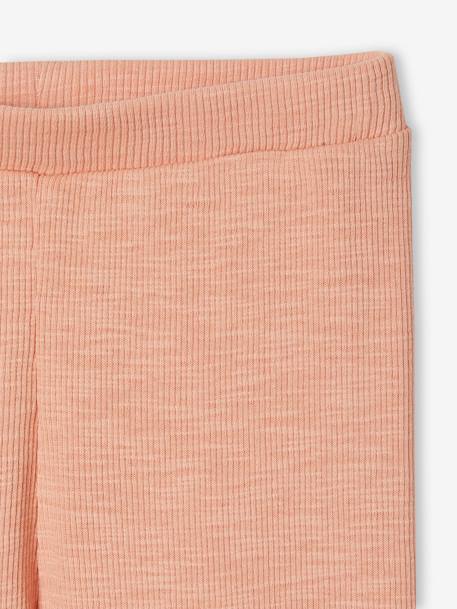 Legging basics bébé en côtes beige chiné+rose 7 - vertbaudet enfant 