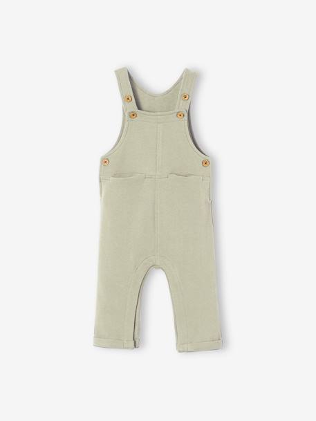 Salopette en molleton bébé gris foncé chiné+marine+vert 11 - vertbaudet enfant 