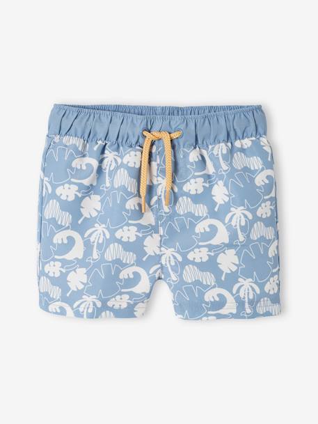 Short de bain imprimé bébé garçon bleu grisé 1 - vertbaudet enfant 