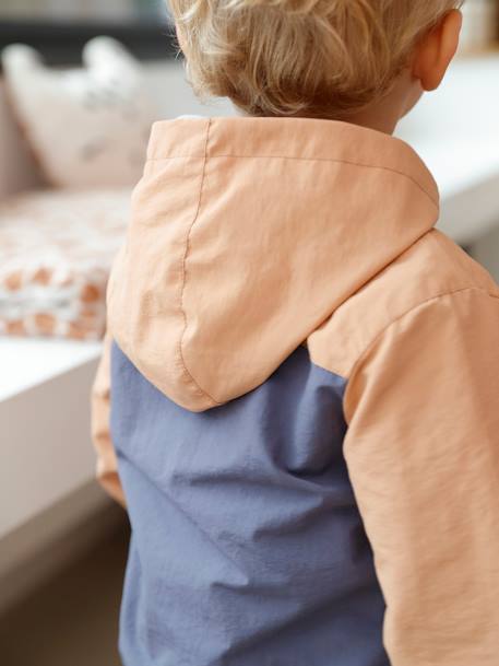 Blouson coupe-vent bébé garçon colorblock camel+vert d'eau 7 - vertbaudet enfant 