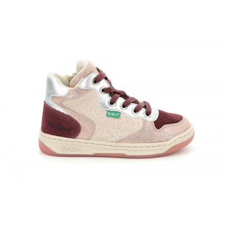 KICKERS Baskets hautes Kicklax marine ROSE 1 - vertbaudet enfant 