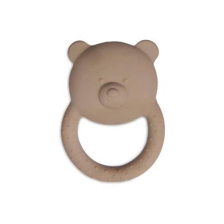 Anneau de dentition en caoutchouc Teddy Bear Biscuit - Jollein - Bébé MARRON 1 - vertbaudet enfant 