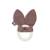 Anneau de dentition en Silicone Bunny Ears Chataigne - Marron - Jollein - Bébé MARRON 1 - vertbaudet enfant 