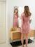 Robe-chemise courte gaze de coton grossesse et allaitement vieux rose 2 - vertbaudet enfant 