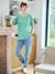 T-shirt rayé grossesse et allaitement en coton personnalisable vert 1 - vertbaudet enfant 