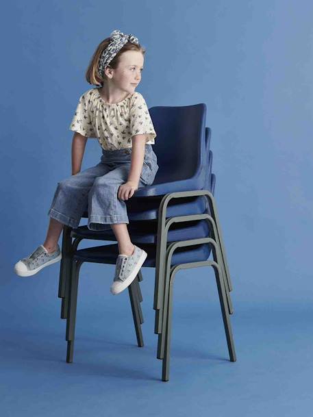 Pantacourt large ouverture à pont fille denim brut+double stone 9 - vertbaudet enfant 