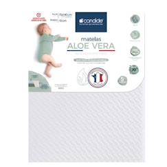 Matelas bébé 70x140cm Aloé Vera déhoussable 360° Blanc  - vertbaudet enfant