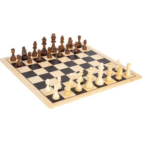 Jeu de société - SMALL FOOT - Échecs et Dames XL - Plateau en bois - Pour 2 joueurs - À partir de 6 ans BEIGE 1 - vertbaudet enfant 