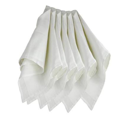 TROIS KILOS SEPT 1 Lot de 6 langes 70x70 cm Blanc BLANC 1 - vertbaudet enfant 