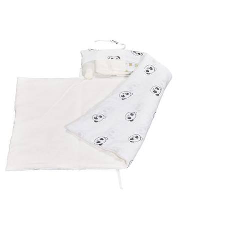 Matelas à langer nomade 0. 5x46x68cm en coton bio blanc BLANC 2 - vertbaudet enfant 