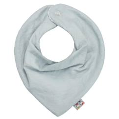 -Bavoir bandana en lin Sevira Kids - Vert de gris - Dès la naissance