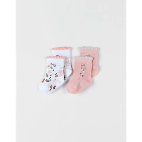 Fille-Set 2 paires de chaussettes en tricot