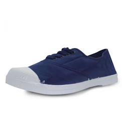 Chaussures-Chaussures fille 23-38-Baskets, tennis-Baskets basses Natural World - Bleu - Enfant - Fille - Textile - Lacets - Plat