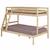 Pack lit superposé avec 2 matelas Julian   Bois naturel 120x190 cm MARRON 1 - vertbaudet enfant 