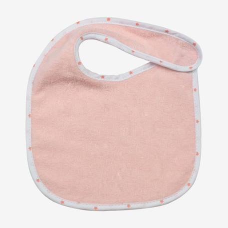 Lot de 7 bavoirs - TROIS KILOS SEPT - Rose - Naissance - 27 x 19 cm - 75% coton 25% polyester ROSE 3 - vertbaudet enfant 