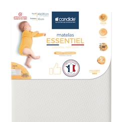 Matelas Bébé Essentiel - CANDIDE - 60x120x10cm - Déhoussable - Confort Traditionnel - Fabriqué En France  - vertbaudet enfant