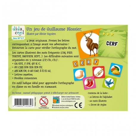 Jeu enfants - AC-DÉCO - Speedodingo CP-CE2 - Apprentissage du français - 4 jeux amusants BLEU 2 - vertbaudet enfant 