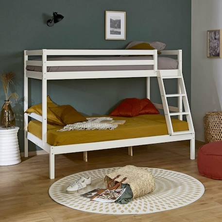 Pack lit superposé avec 2 matelas Julian   Bois naturel 120x190 cm MARRON 3 - vertbaudet enfant 