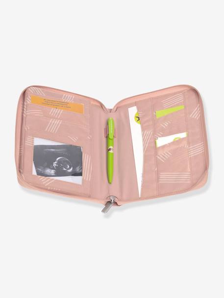 Pochette carnet de santé LÄSSIG Floral menthe+Rayures rose+Universe anthracite 7 - vertbaudet enfant 