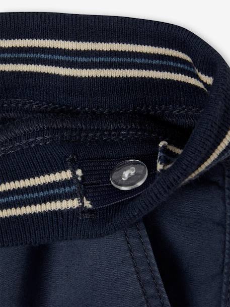 Pantalon style cargo facile à enfiler garçon bleu nuit+sable 7 - vertbaudet enfant 