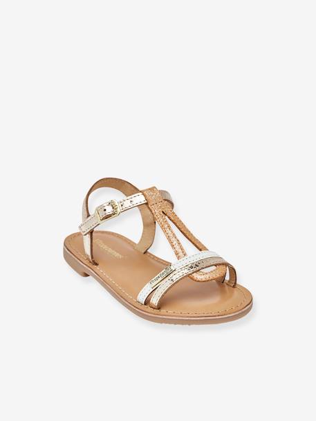 Sandales cuir enfant Bada LES TROPEZIENNES® PAR M. BELARBI beige doré+bronze 1 - vertbaudet enfant 