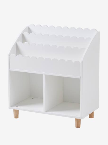 Meuble de rangement 2 cases + étagère-bibliothèque LIGNE FESTON écru 2 - vertbaudet enfant 