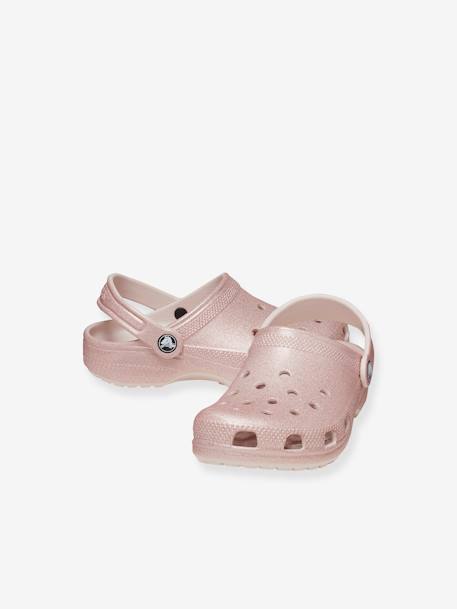 Sabots bébé 206992 Classic Glitter CROCS™ rose nude 2 - vertbaudet enfant 