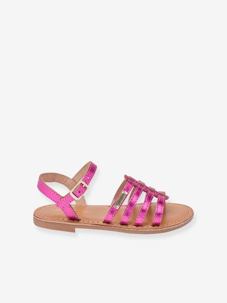 Sandales Berlioz LES TROPEZIENNES® beige doré+fuchsia 5 - vertbaudet enfant 