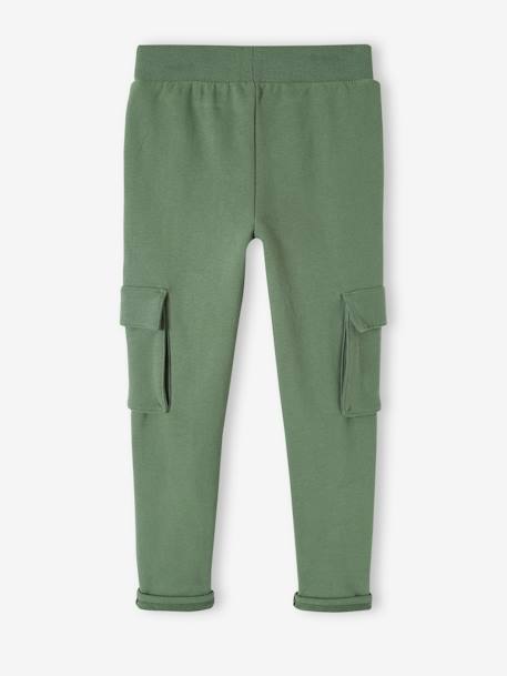 Jogging poches battle garçon gris chiné+vert sauge 11 - vertbaudet enfant 