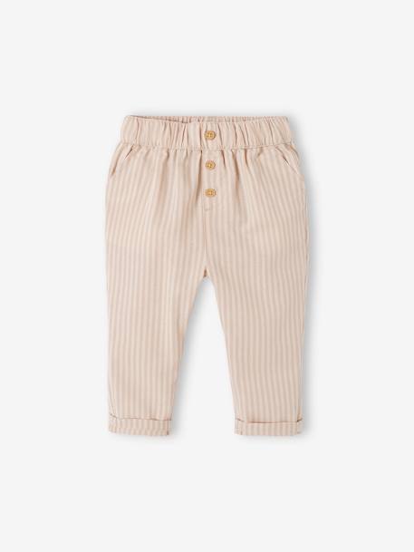 Bébé-Pantalon rayé bébé taille élastiquée