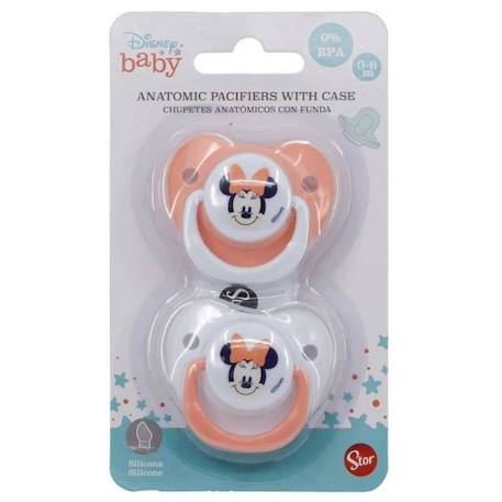 Lot de 2 sucettes anatomique Minnie Disney BLANC 1 - vertbaudet enfant 