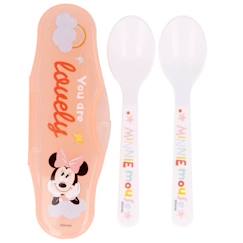 Lot de 2 cuillère minnie avec protection  - vertbaudet enfant