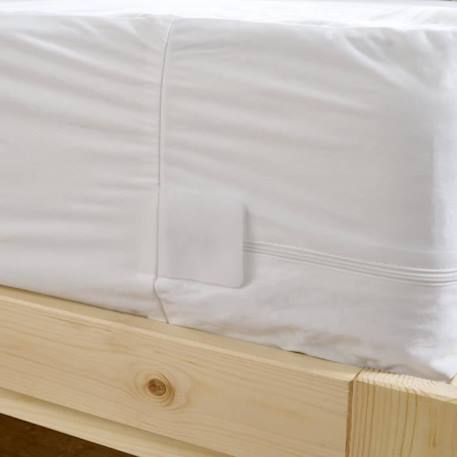 Protège matelas BLEU CALIN 100x190 cm - Anti Punaises de lit - Housse intégrale respirante et imperméable BLANC 3 - vertbaudet enfant 