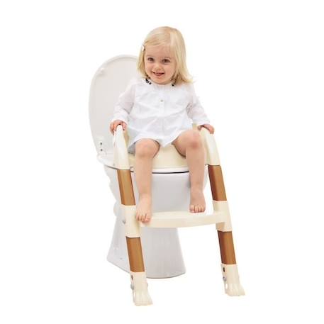 OKETI POKETI REDUCTEUR DE TOILETTES WOODYLOO BEIGE 4 - vertbaudet enfant 