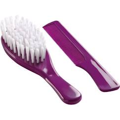 -THERMOBABY Brosse et peigne - Prune