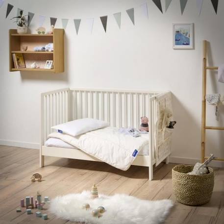 BLEU CALIN Protège-matelas Imperméable et respirant pour Lit Bébé - Anti-tâches - Bonnet 25cm - 60x120cm BLANC 2 - vertbaudet enfant 