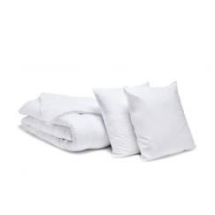 Linge de maison et décoration-BLEU CALIN Pack Anti-Acariens Couette Chaude 140x200cm + 1 Oreiller 60x60cm