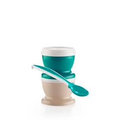 THERMOBABY 2 PETITS POTS POUR NOURRITURE Vert Emeraude  - vertbaudet enfant