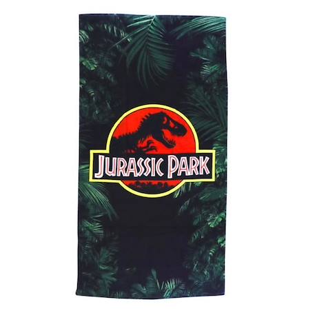 Drap de plage imprimé 100% coton, JURASSIC WORLD LEGACY. Taille : 75x150 cm VERT 1 - vertbaudet enfant 