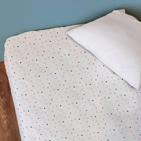 Drap-housse imprimé 100% coton, STAR WARS HOME FAUCON MILLENIUM. Taille : 90x190 cm BLANC 2 - vertbaudet enfant 