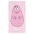 Drap de plage imprimé 100% coton, BARBAPAPA PINK. Taille : 70x120 cm ROSE 2 - vertbaudet enfant 