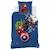 Parure de lit imprimée 100% coton, AVENGERS HOME TEAM 140x200+63x63cm BLEU 2 - vertbaudet enfant 