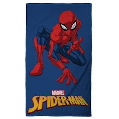 Linge de maison et décoration-Linge de bain-Drap de plage imprimé 100% coton, SPIDERMAN SUPER HERO. Taille : 70x120 cm