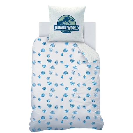 Housse de couette et taie d'oreiller 100% coton, JURASSIC WORLD ENCOUNTER. Taille : 140x200 cm BLEU 4 - vertbaudet enfant 