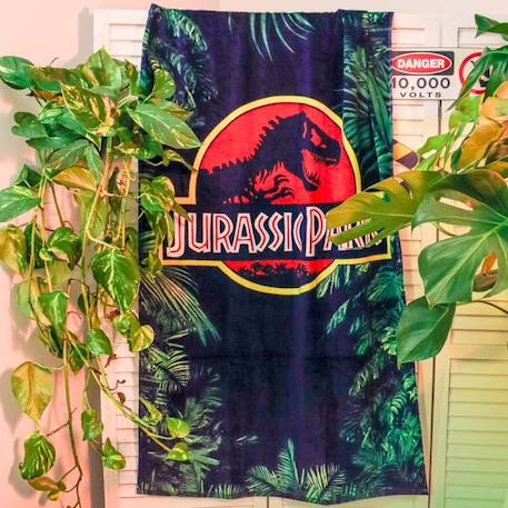 Drap de plage imprimé 100% coton, JURASSIC WORLD LEGACY. Taille : 75x150 cm VERT 4 - vertbaudet enfant 