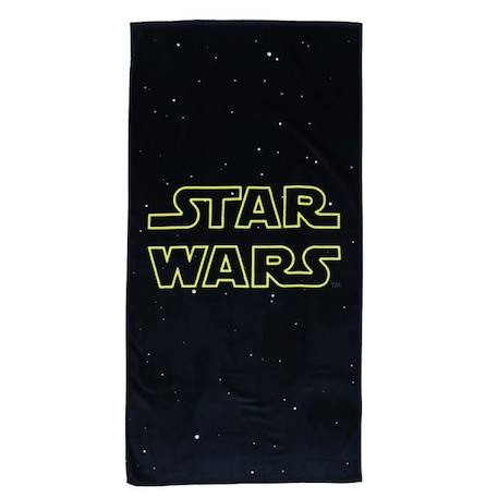 Drap de plage imprimé 100% coton, STAR WARS OPENING. Taille : 75x150 cm NOIR 1 - vertbaudet enfant 