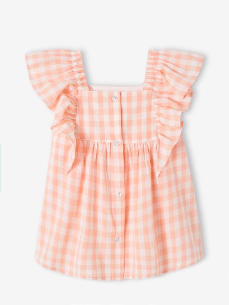 Robe à volants bébé carreaux rose+rose imprimé 2 - vertbaudet enfant 